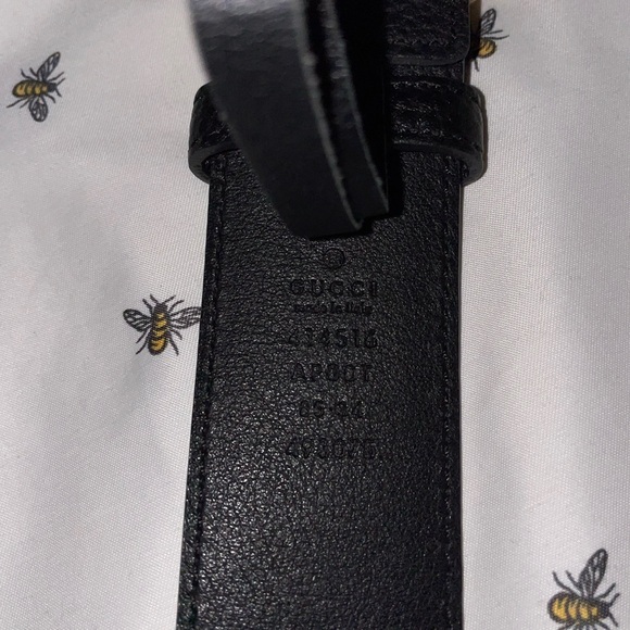 Gucci - GG Marmont leather belt with shiny buckle - Picture 9 of 9